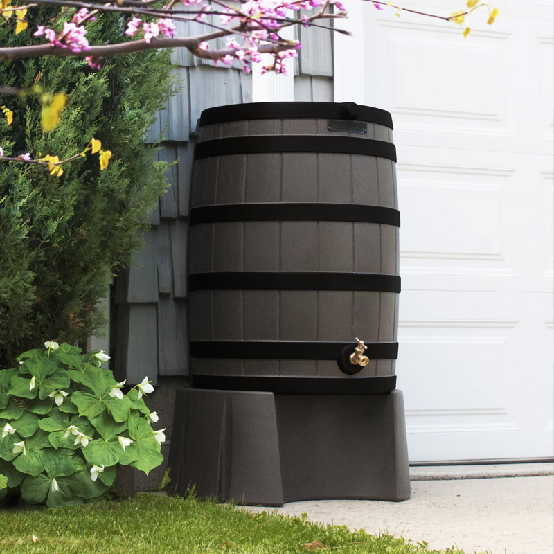 Gutter Rain Barrels